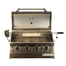 Luxury BBQ Island! ! 304 Stainless Steel Bulit in Gas BBQ Grill with Pizza Oven, Drawer, Sink